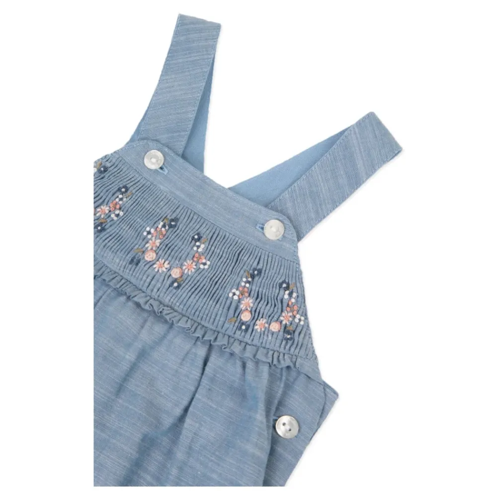 Tartine et Chocolat Jumpsuits^e Denim Fleurie Geborduurde Jurk