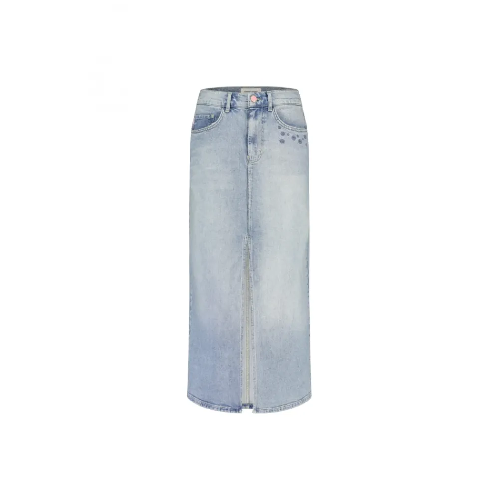 DAMES FABIENNE CHAPOT Rokken^e Denim Midi Rok met Zakken