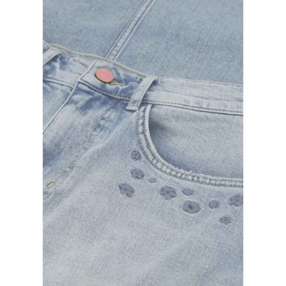 DAMES FABIENNE CHAPOT Rokken^e Denim Midi Rok met Zakken