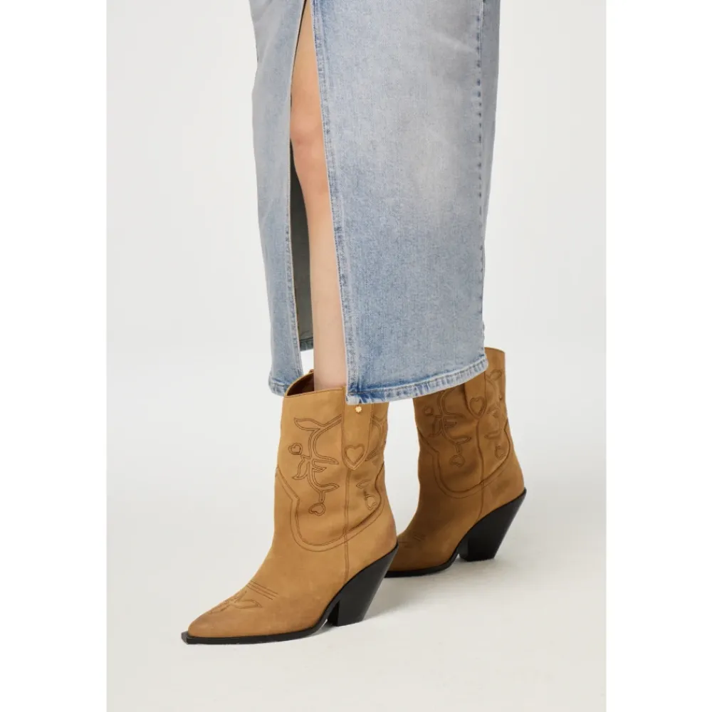 DAMES FABIENNE CHAPOT Rokken^e Denim Midi Rok met Zakken