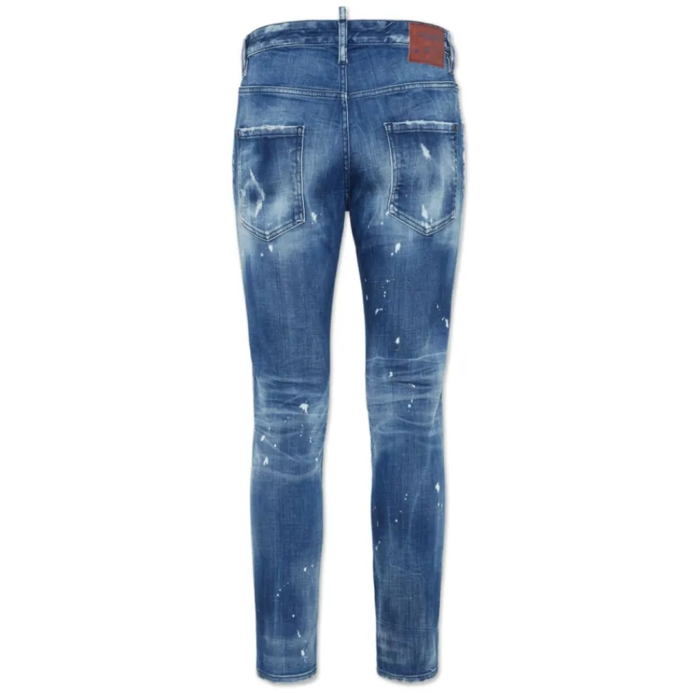 Heren Dsquared2 e Distressed Denim Slim Cut Jeans