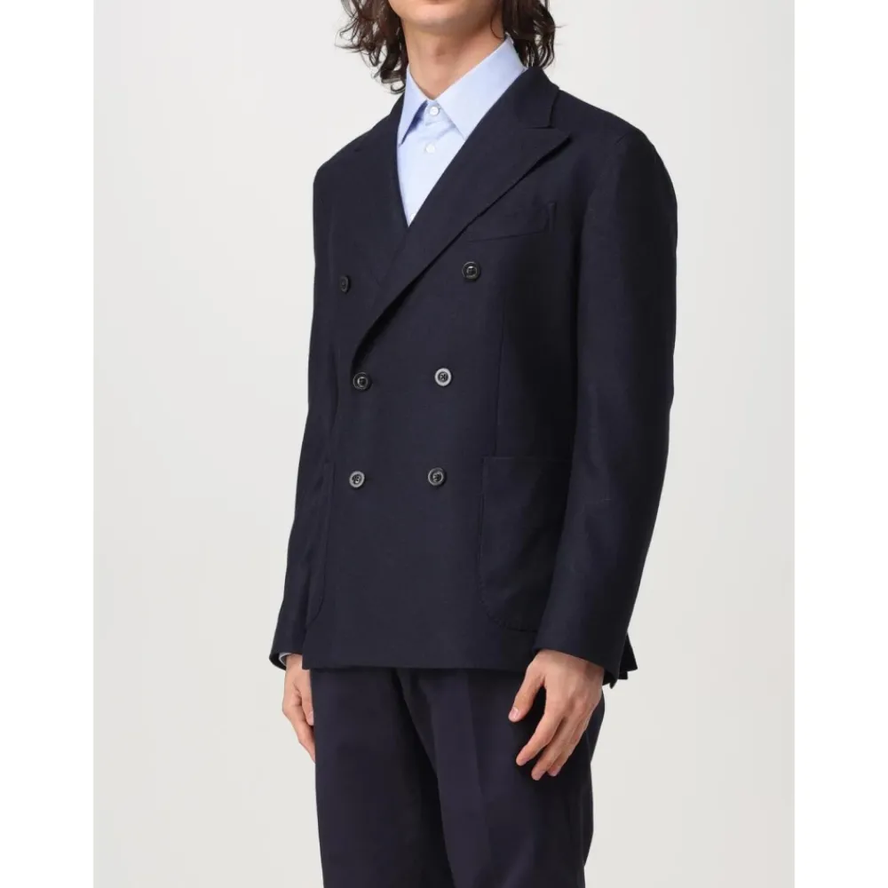 Heren Boglioli e Double-Breasted Blazer Zakken