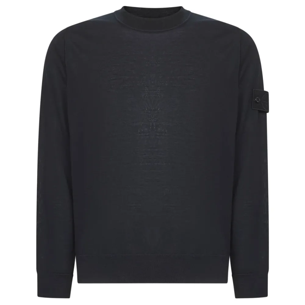 Heren Stone Island e Gebreide Trui Ghost Badge Ontwerp