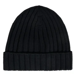 Moncler e Geribbelde Wollen Beanie Muts