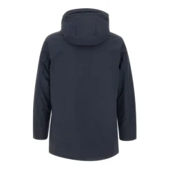 Heren Woolrich e Hooded Jas Knoopsluiting