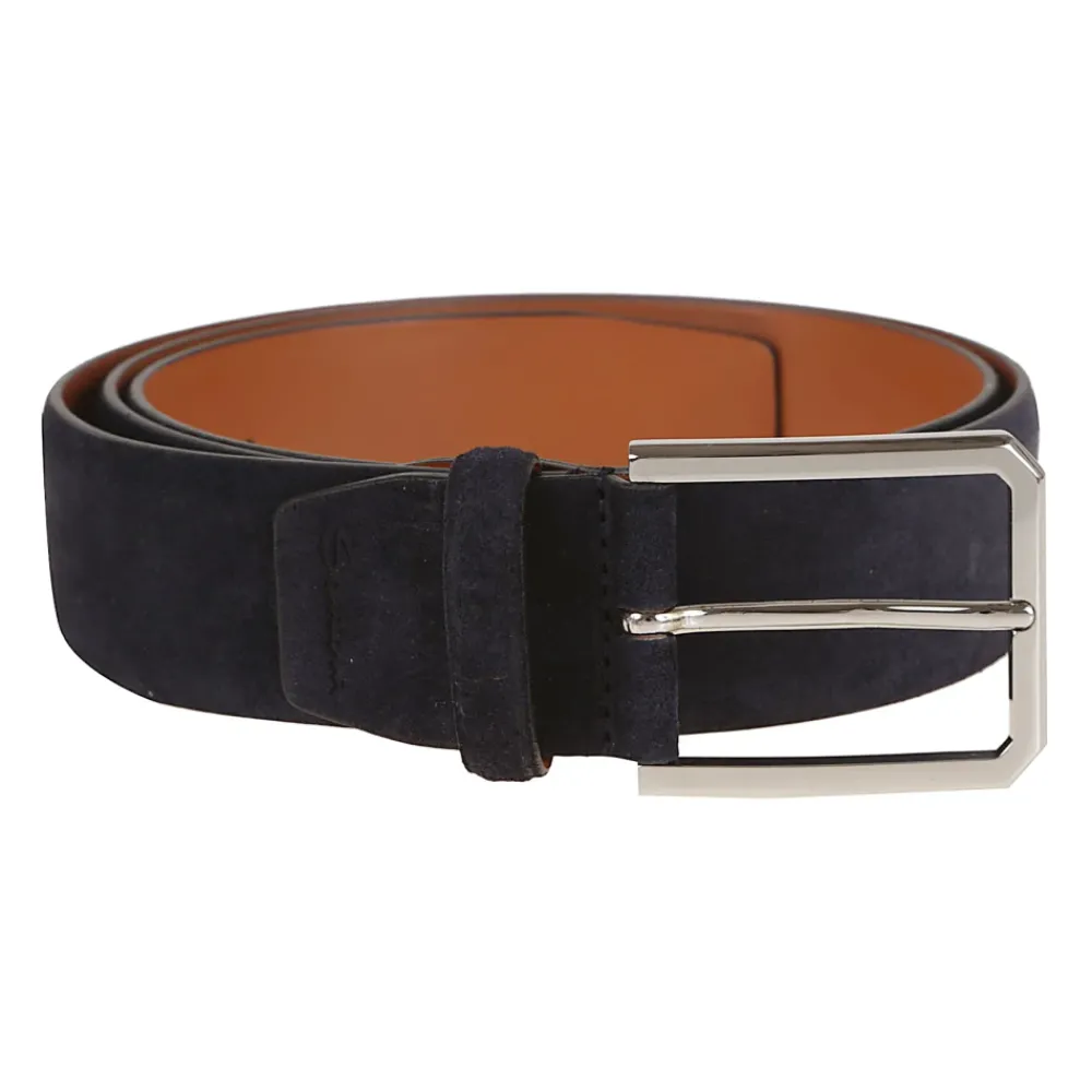 Heren Santoni Riemen^e Leren Riem Stijlvolle Accessoires