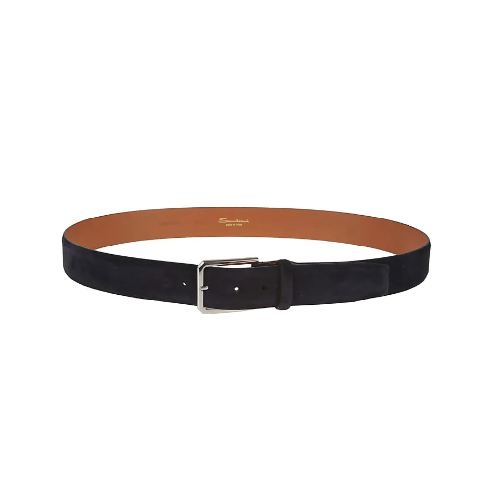 Heren Santoni Riemen^e Leren Riem Stijlvolle Accessoires
