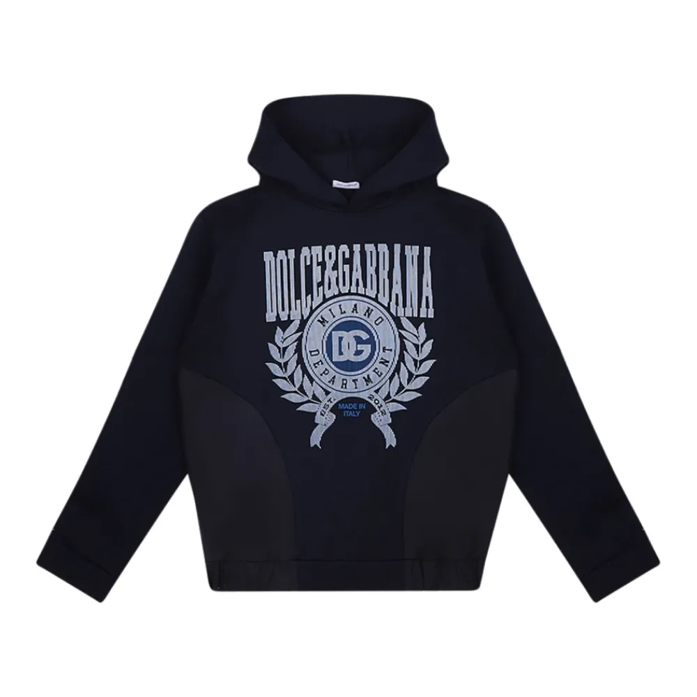 Dolce & Gabbana Bovenkleding^e Logo Geborduurde Hoodie