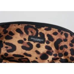 DAMES Dolce & Gabbana e Logo Print Handtas Luipaardprint Toilettas