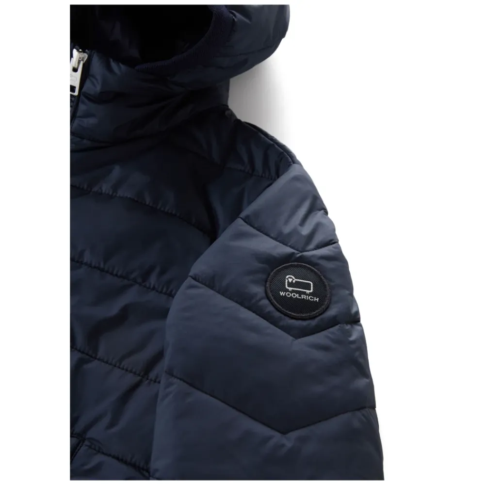 Woolrich Jassen^e Melton Sundance Hoodie Jas