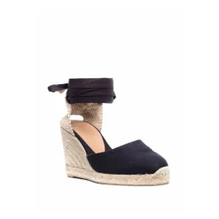 DAMES Castañer e Sleehak Espadrilles Logo Hak