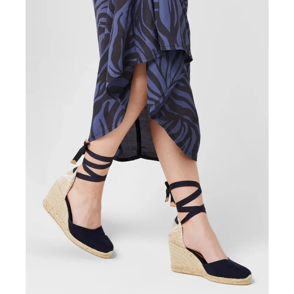 DAMES Castañer e Sleehak Espadrilles Logo Hak