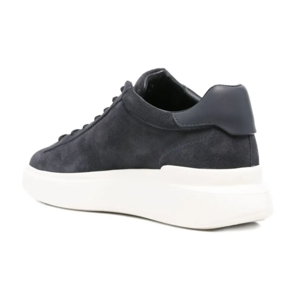 Heren Hogan e Suède Sneakers met Rubberen Zool