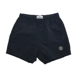 Stone Island Broeken & Jeans^e Tech Fabric Shorts met Kompaslogo