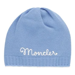 Moncler e Wollen Muts Meisje Logo Borduurwerk