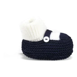 Little Bear Pantoffels^e wollen pantoffels met moeder van parel knoop