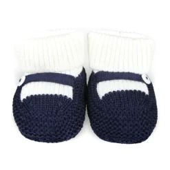 Little Bear Pantoffels^e wollen pantoffels met moeder van parel knoop