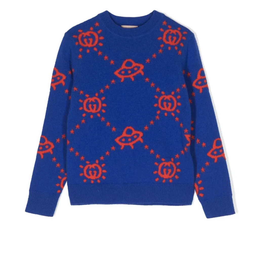 Gucci e Wollen Trui met Logo Patroon