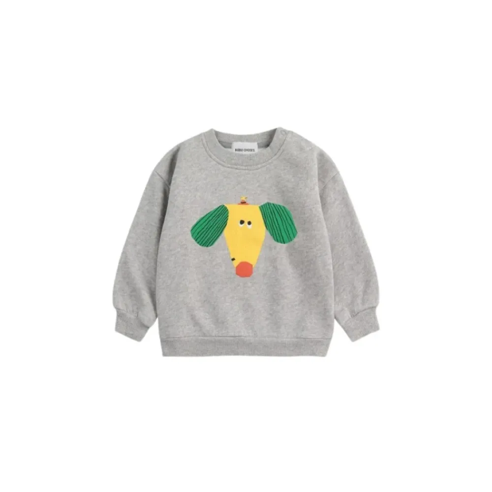 Bobo Choses Blije Hond Sweater Biologisch Katoen