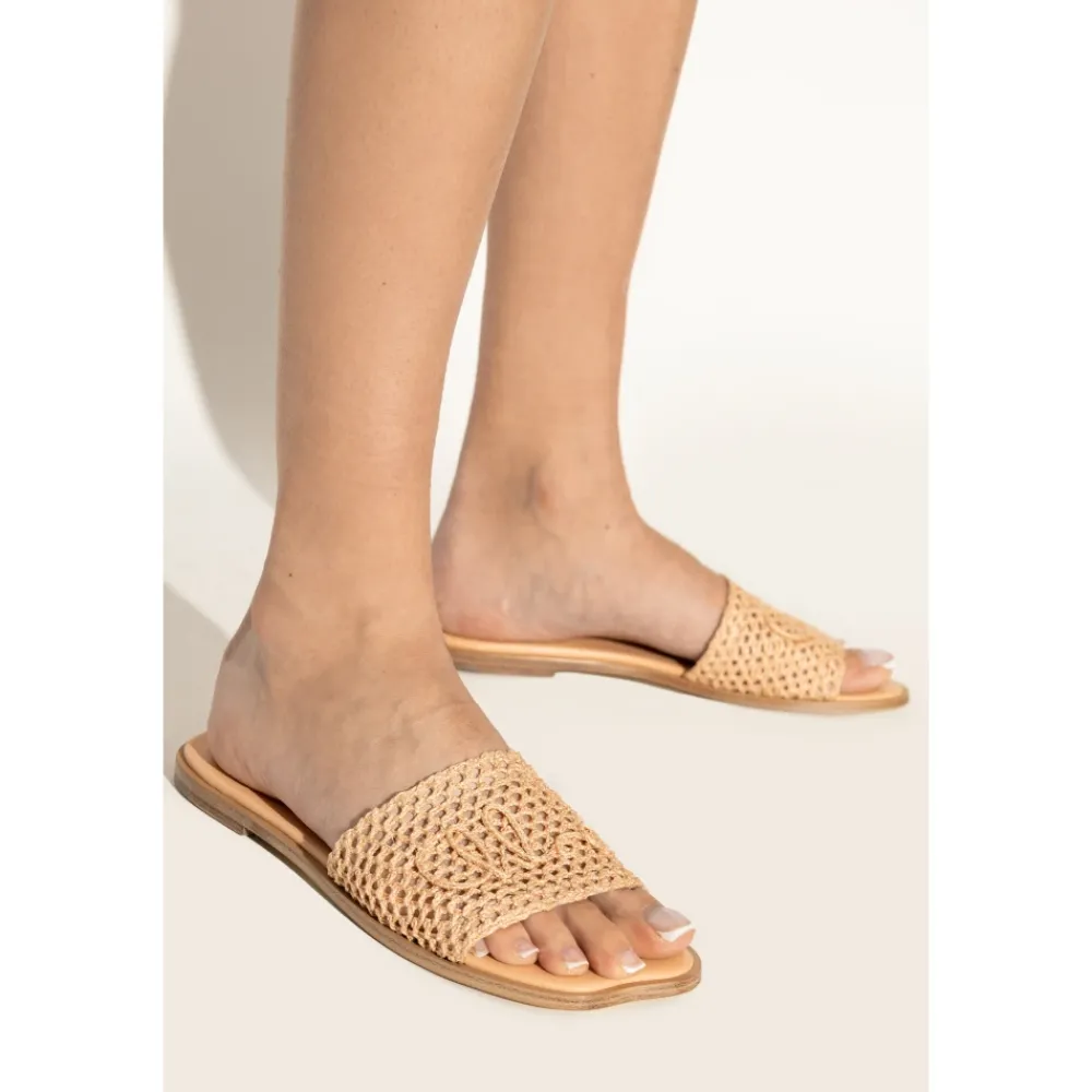 DAMES Chloé Bloem teenslippers
