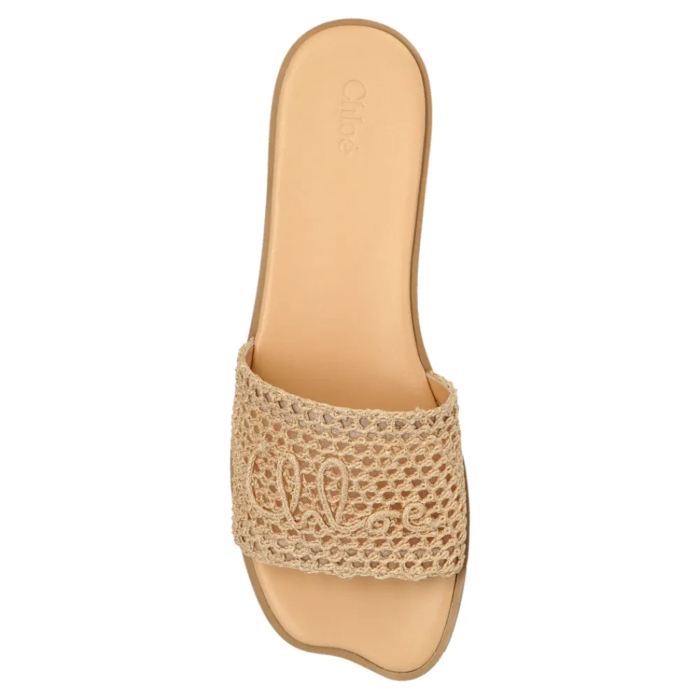 DAMES Chloé Bloem teenslippers