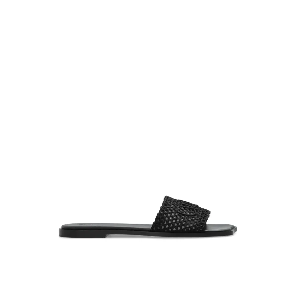 DAMES Chloé Bloem teenslippers