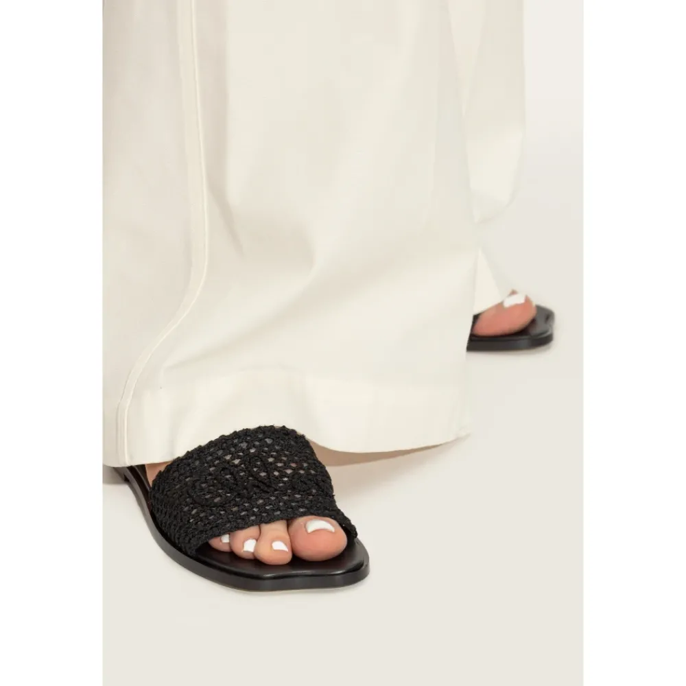 DAMES Chloé Bloem teenslippers