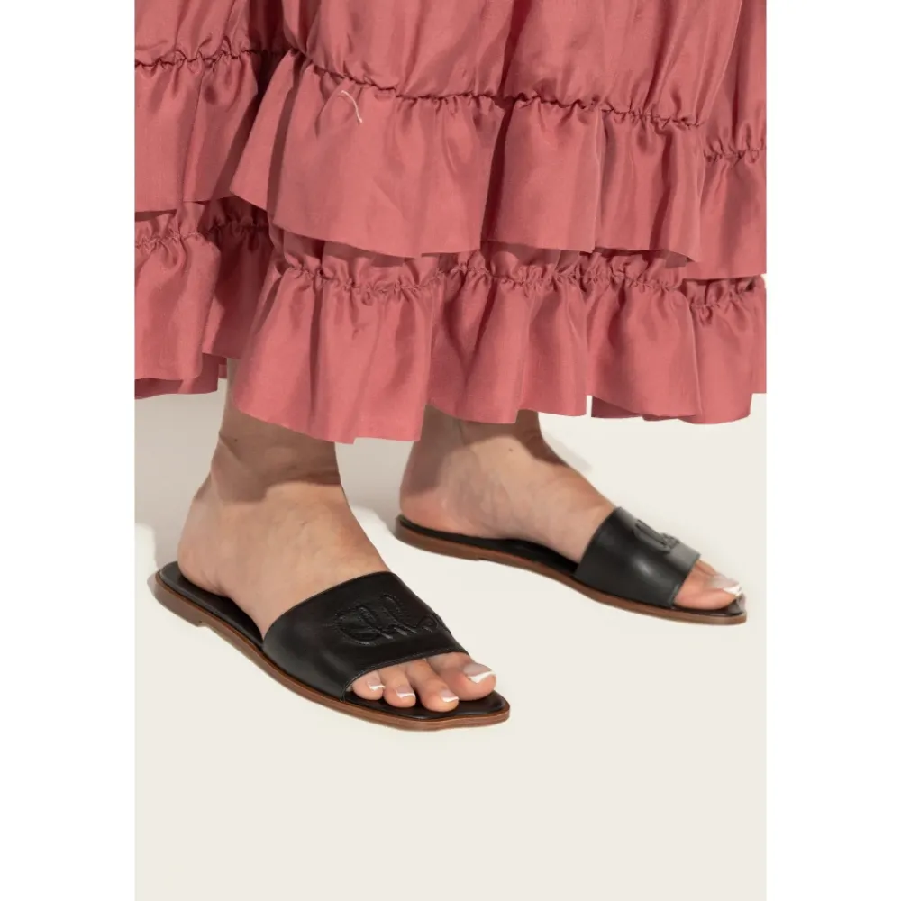 DAMES Chloé Bloem teenslippers