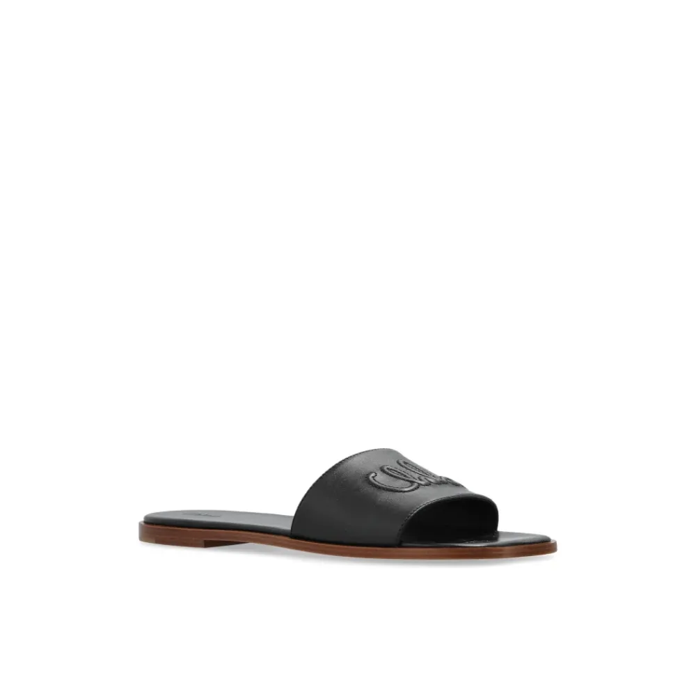 DAMES Chloé Bloem teenslippers