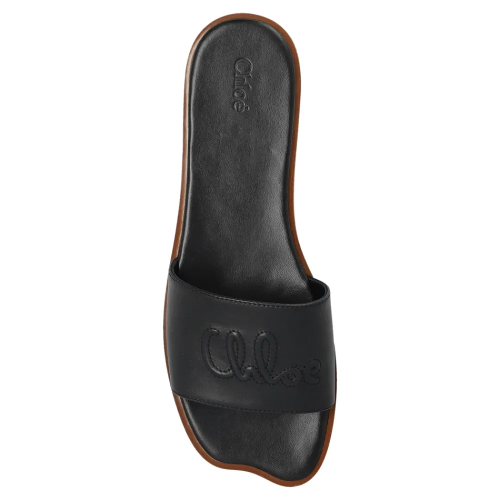 DAMES Chloé Bloem teenslippers