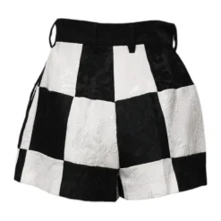 Dolce & Gabbana Bloemen Brokaat High Waist Shorts