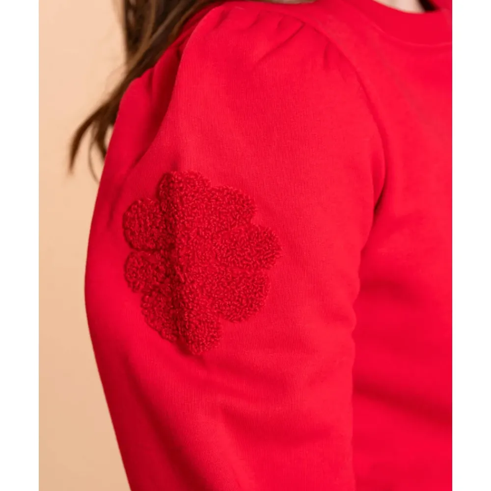 Geisha Bovenkleding^Bloemenmouw Sweater