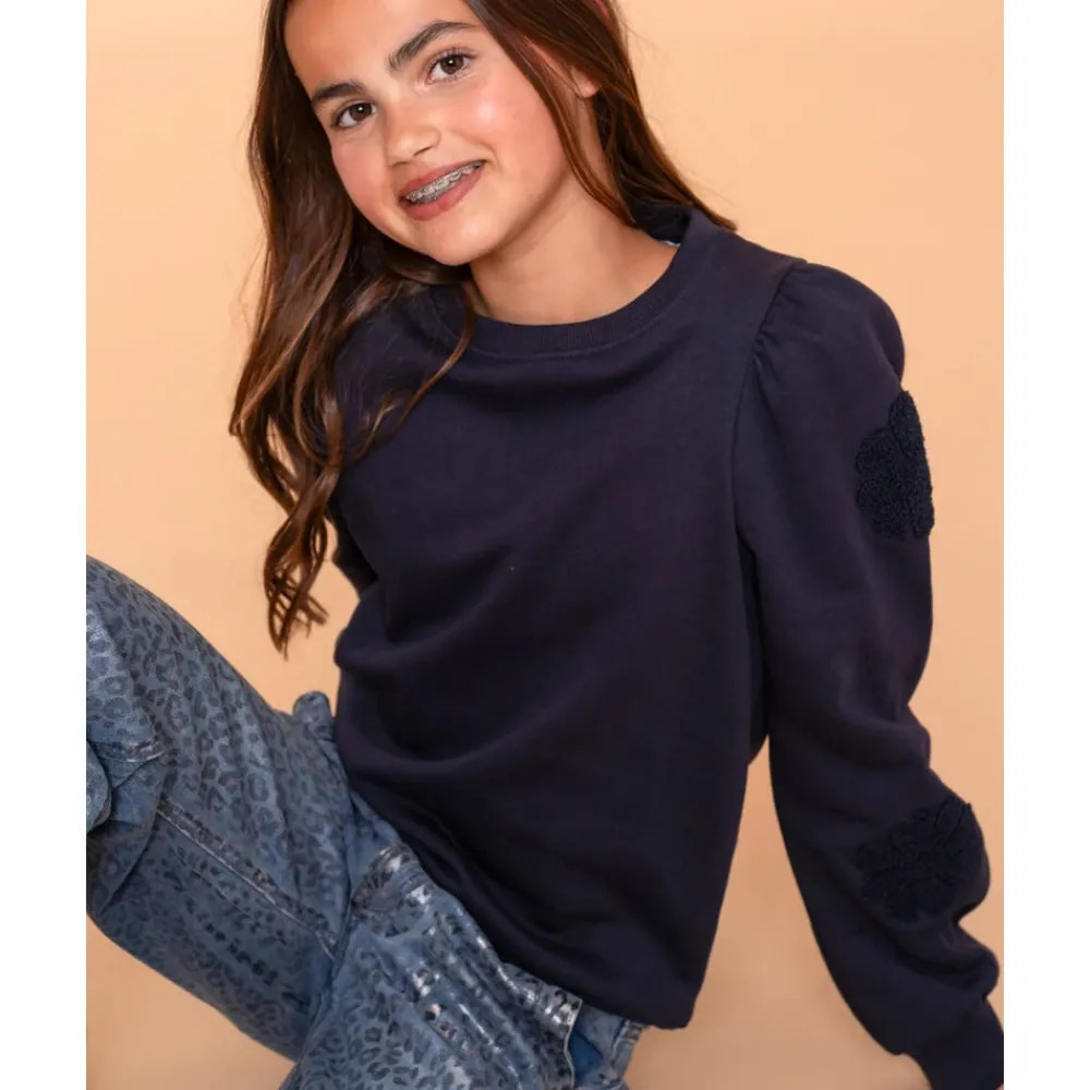 Geisha Bloemenmouw Sweater