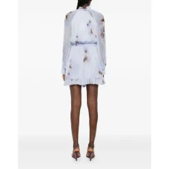 DAMES Zimmermann Jurken^Bloemenprint Gerimpelde Zoom Jurk