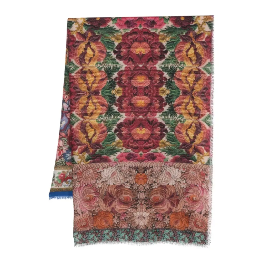 DAMES Pierre-Louis Mascia Sjaals^Bloemenprint Kasjmier Sjaal Wrap