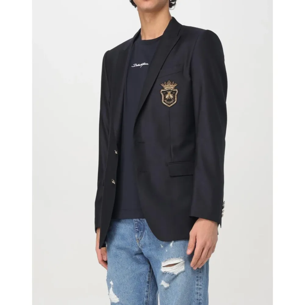 Heren Dolce & Gabbana Kostuums^Blue Crest Blazer