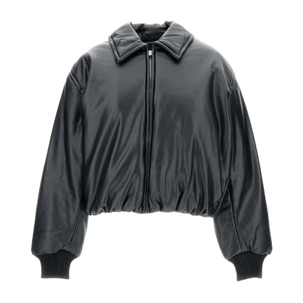 DAMES Acne Studios Bomberjack Gemaakt van Imitatieleer