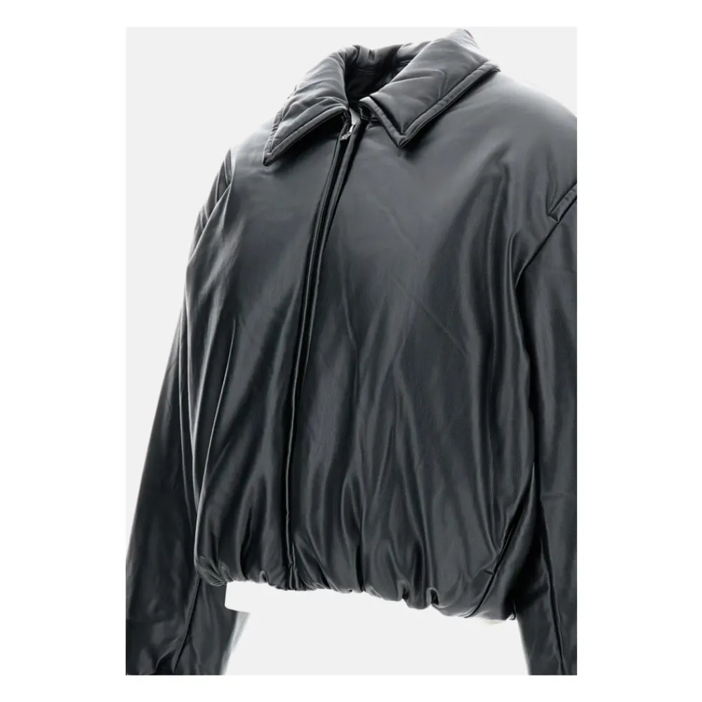 DAMES Acne Studios Bomberjack Gemaakt van Imitatieleer