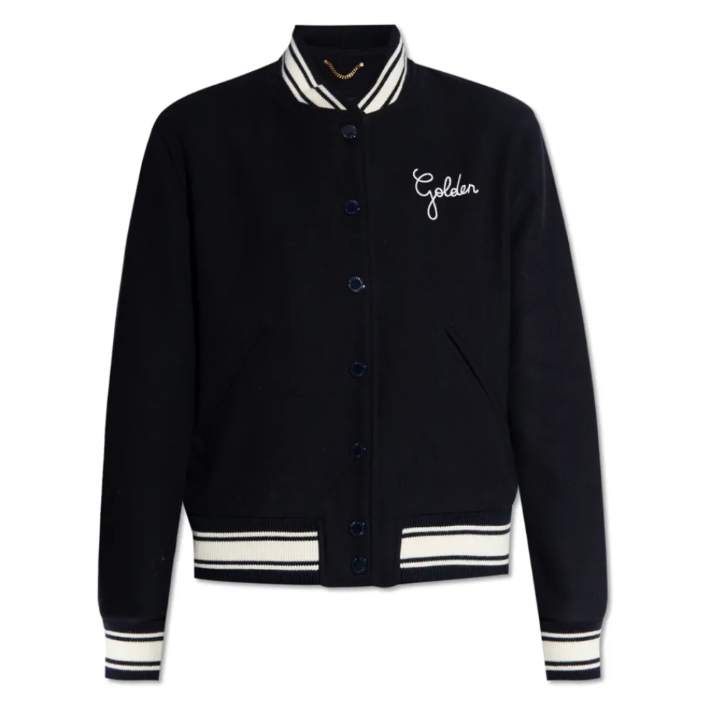 DAMES Golden Goose Bomberjack met contrasterende details