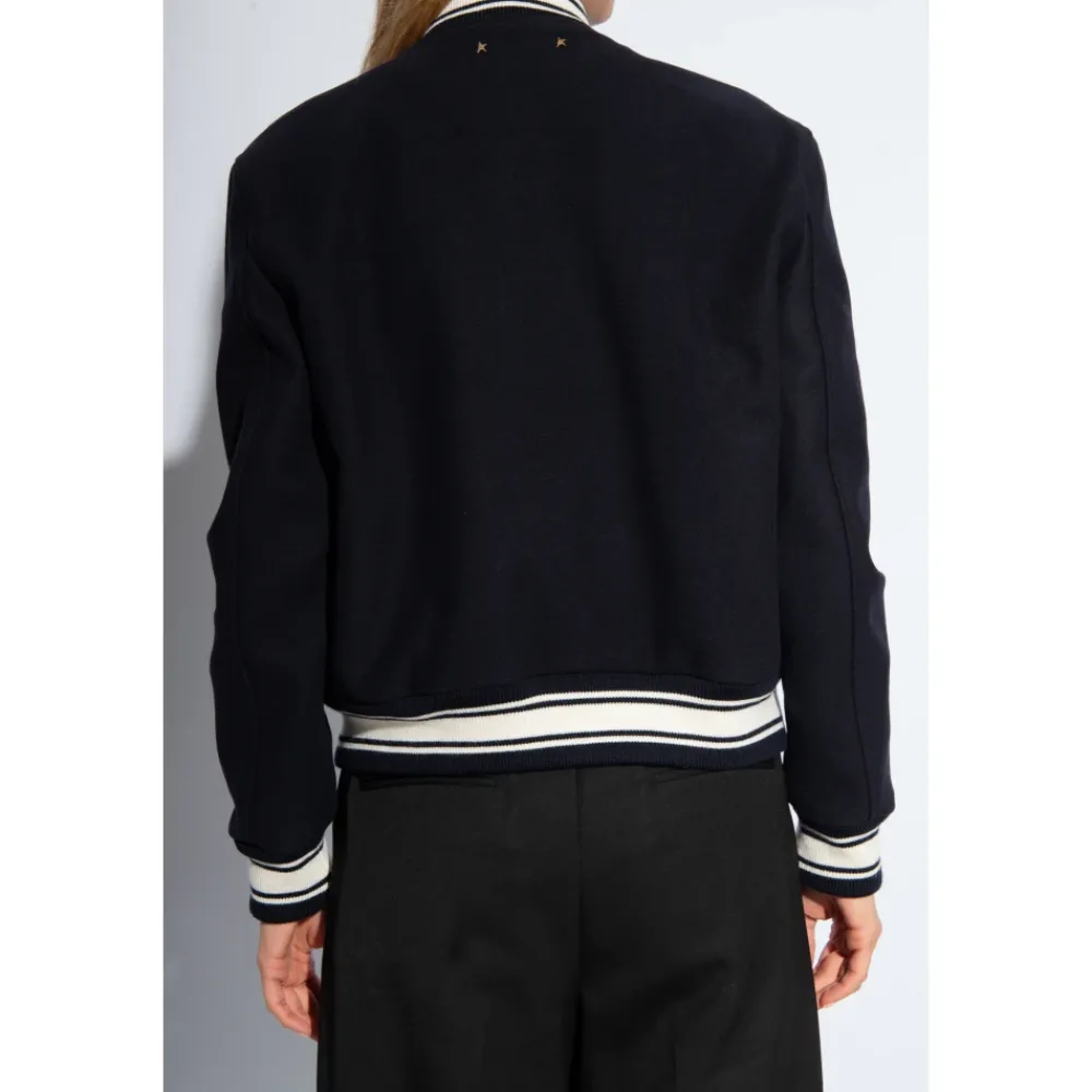 DAMES Golden Goose Bomberjack met contrasterende details