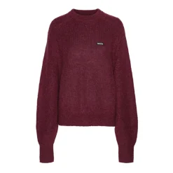 DAMES ROTATE Birger Christensen Truien & Vesten^Bordeaux Ballonmouw Gebreide Trui