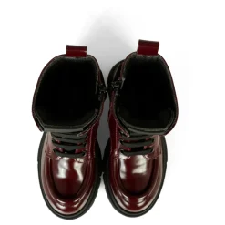 Calvin Klein Laarzen^Bordeaux Biker Boots met Logo Detail