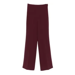 DAMES Twinset Broeken^Bordeaux Broek Stijlvol Comfort Chic Look