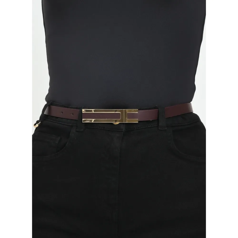 DAMES Elisabetta Franchi Bordeaux Dames Riem Elegant Ontwerp