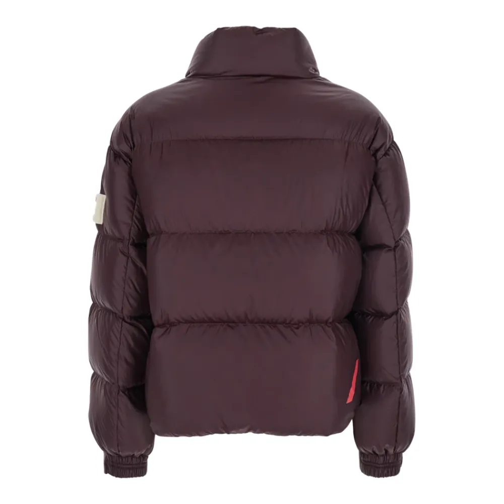 DAMES Afterlabel Bordeaux Donsjas met Logopatch