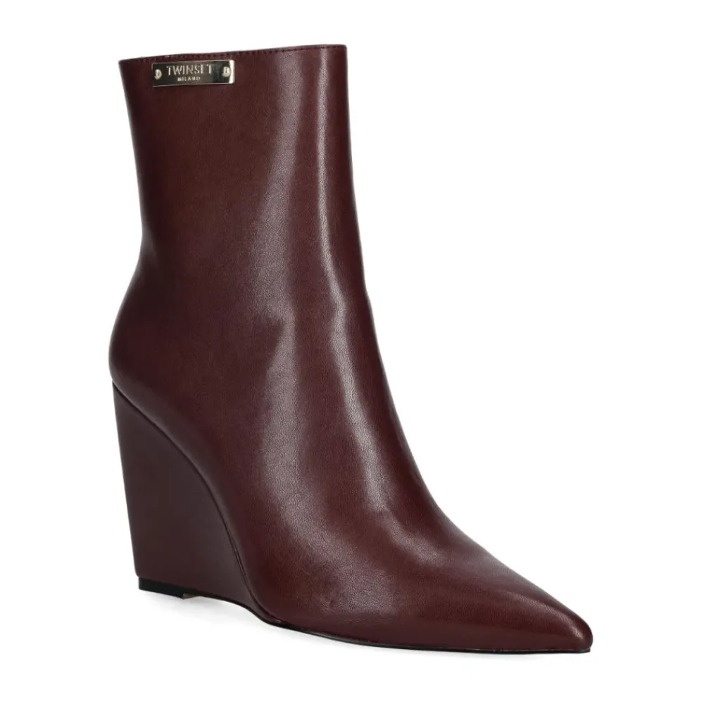 DAMES Twinset Bordeaux Laarzen