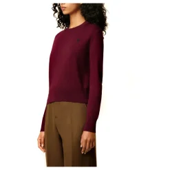 DAMES Ami Paris Truien & Vesten^Bordeaux Merino Wol Crewneck Sweater