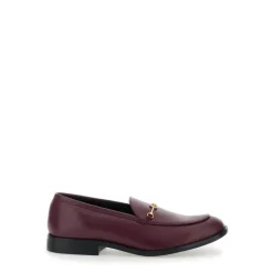 DAMES Twinset Loafers^Bordeaux Mocassin Platte Schoenen