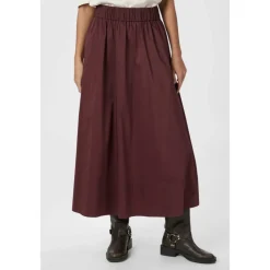 DAMES Neo Noir Rokken^Bordeaux Poplin Shirt