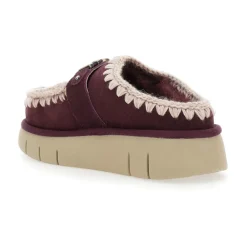 DAMES Mou Loafers^Bordeaux Sandalen met Bounce Clog Logo